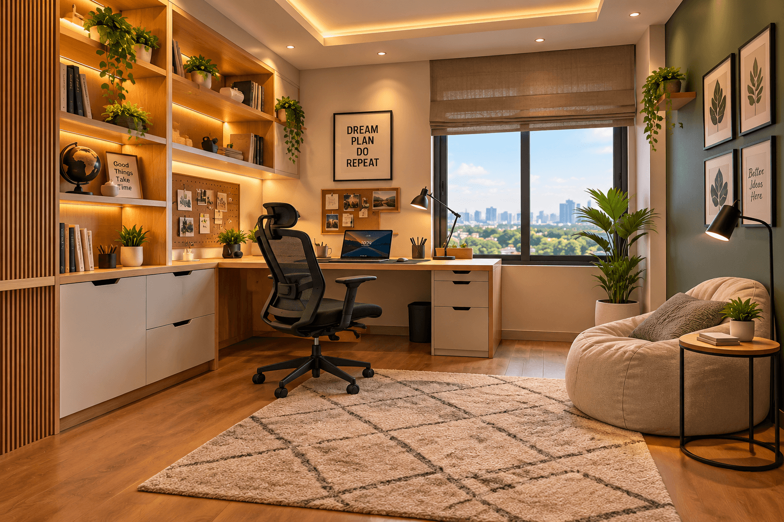 Modern home office interior design ideas for a productive workspace