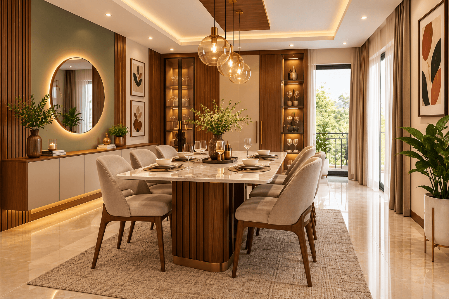 Elegant dining room interior design ideas for modern homes