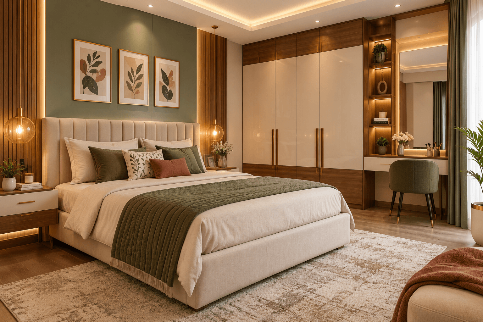 Beautiful modern bedroom interior design and decor inspiration