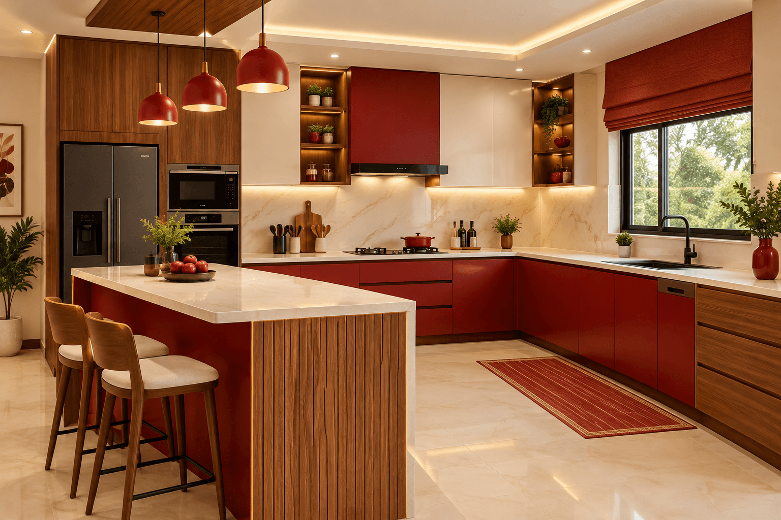 Contemporary modular kitchen interior design ideas and layouts